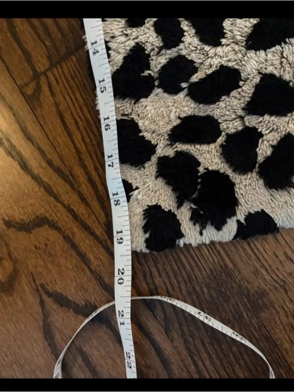 Abyss & Habidecor Black and White Leopard Print Bath Mat
